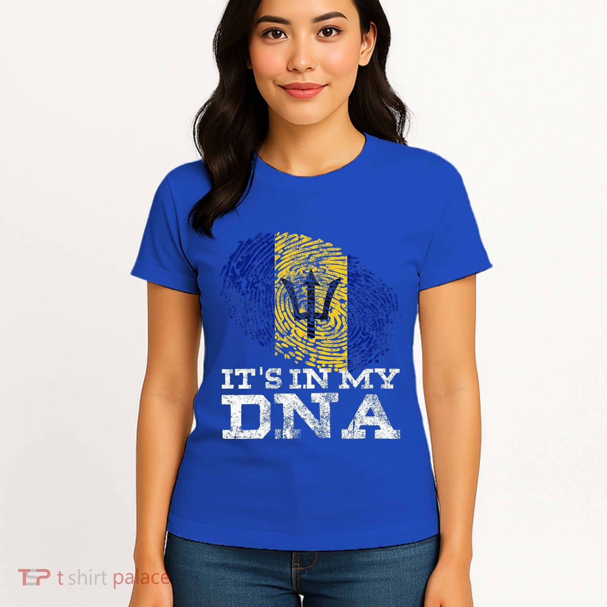 It's In My DNA Barbados Cool Barbadian Afro Bajan Flag Women's T-Shirt