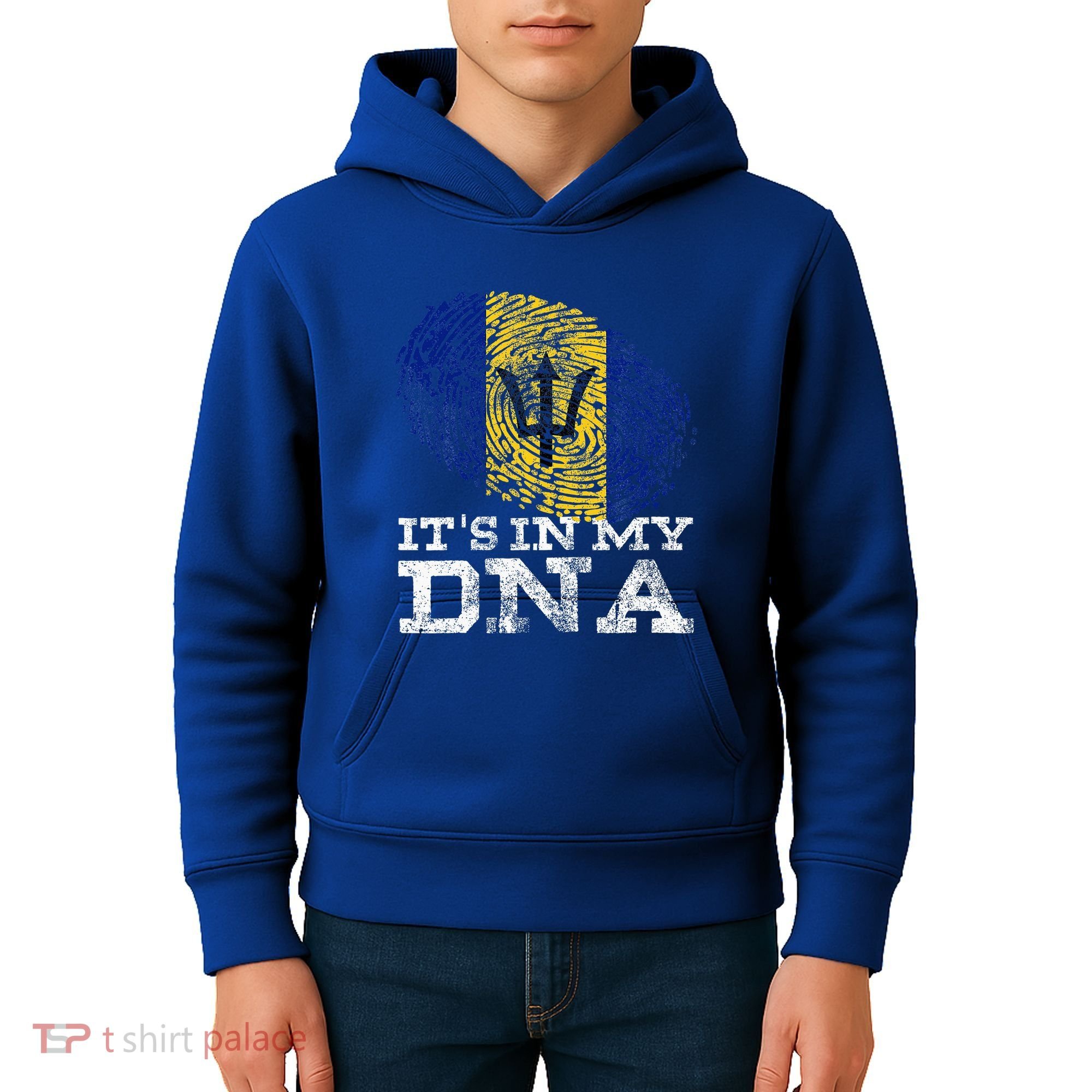 It's In My DNA Barbados Cool Barbadian Afro Bajan Flag Kids Hoodie