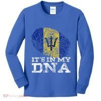 It's In My DNA Barbados Cool Barbadian Afro Bajan Flag Kids Long Sleeve Shirt thumb 0
