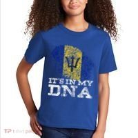 It's In My DNA Barbados Cool Barbadian Afro Bajan Flag Kids T-Shirt thumb 2