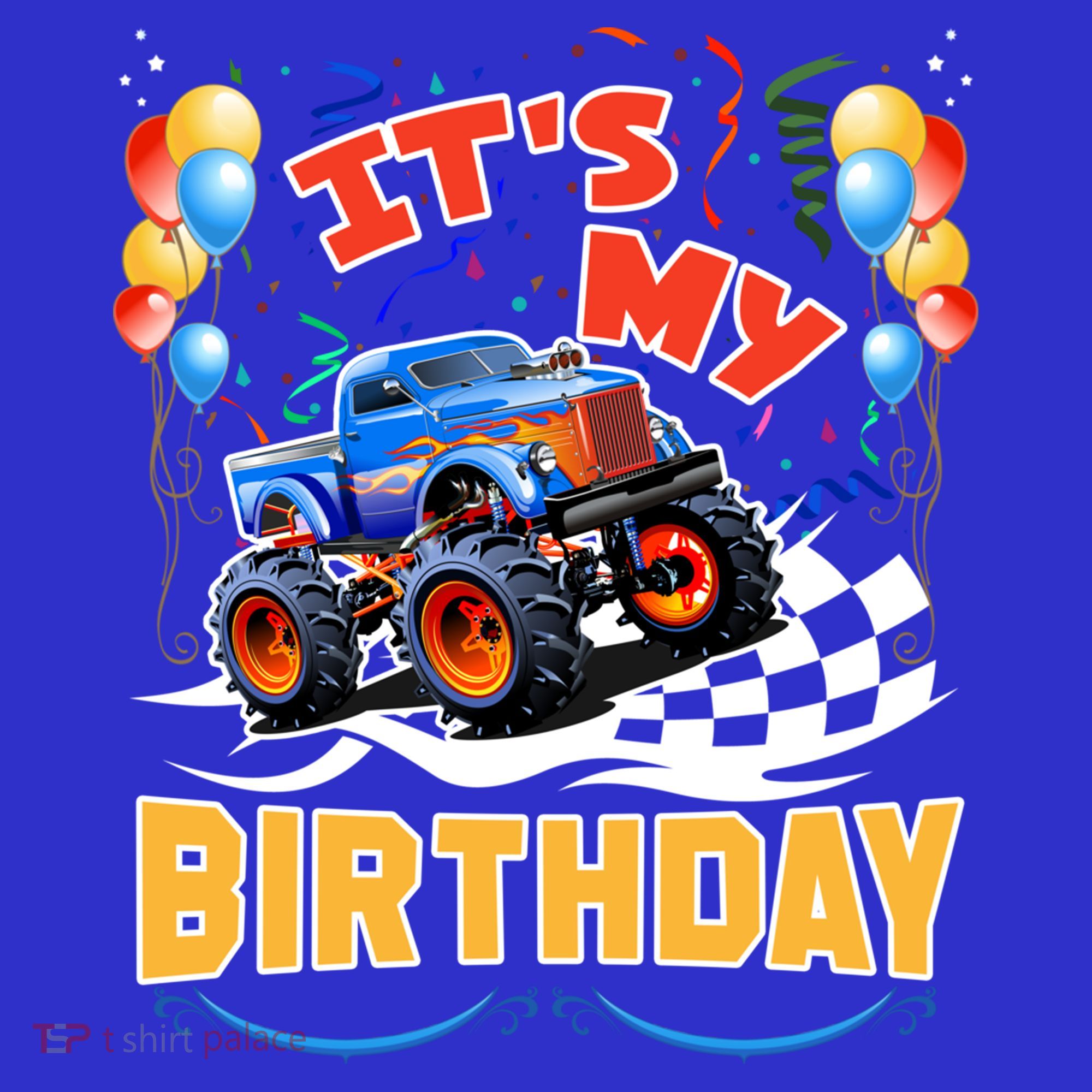 It Is My Birthday Boy Monster Truck Car Party Day Kids Cute Gift Women's Tank Top