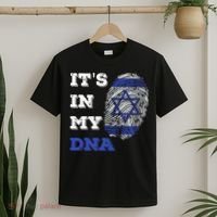 ItS In My Dna Israel Flag Fingerprint Israeli Patriotic T-Shirt thumb 2