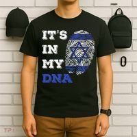 ItS In My Dna Israel Flag Fingerprint Israeli Patriotic T-Shirt thumb 6