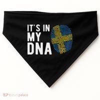 It's In My Dna Sweden Flag Swedish Gift USA-Made Doggie Bandana thumb 0