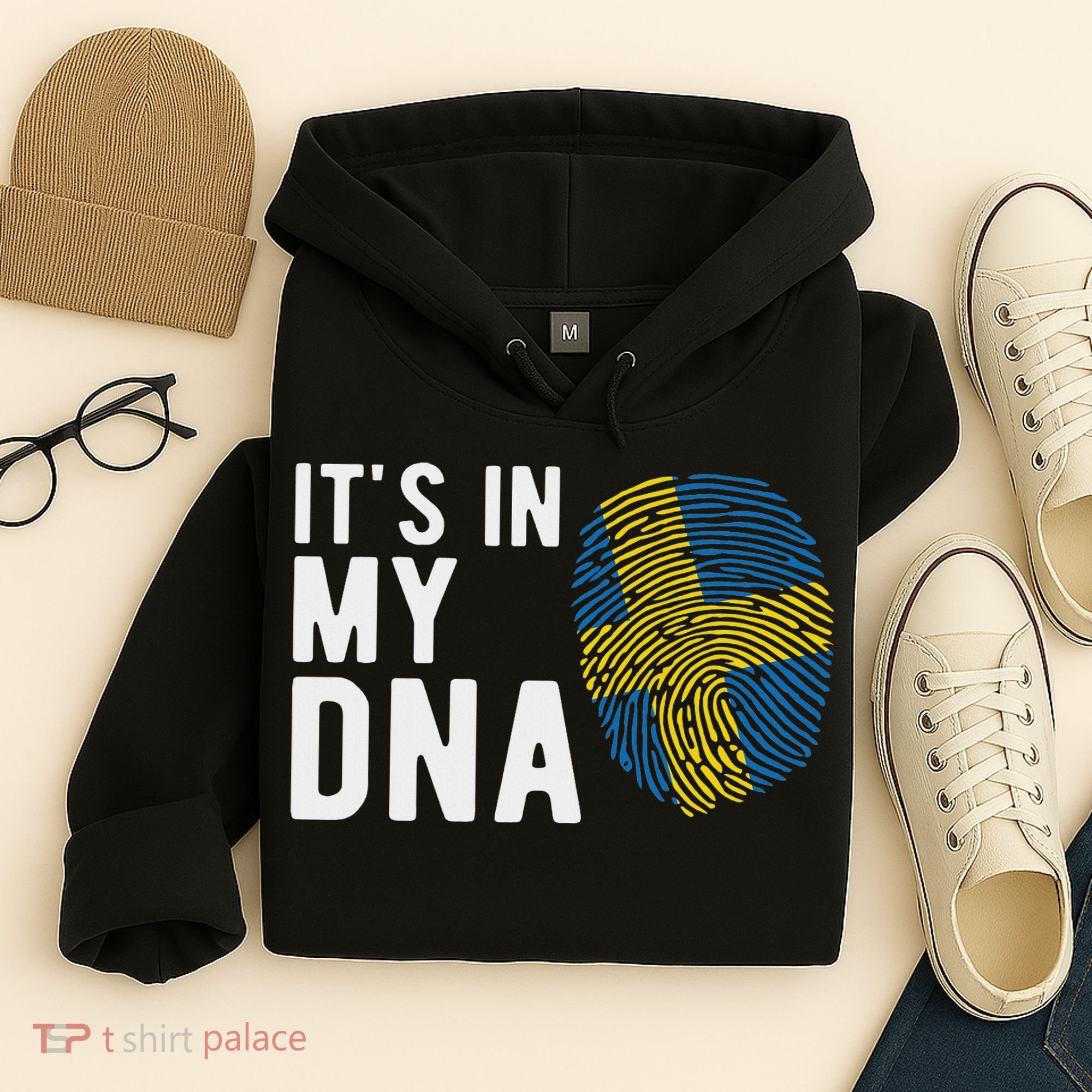 It's In My Dna Sweden Flag Swedish Gift Hoodie