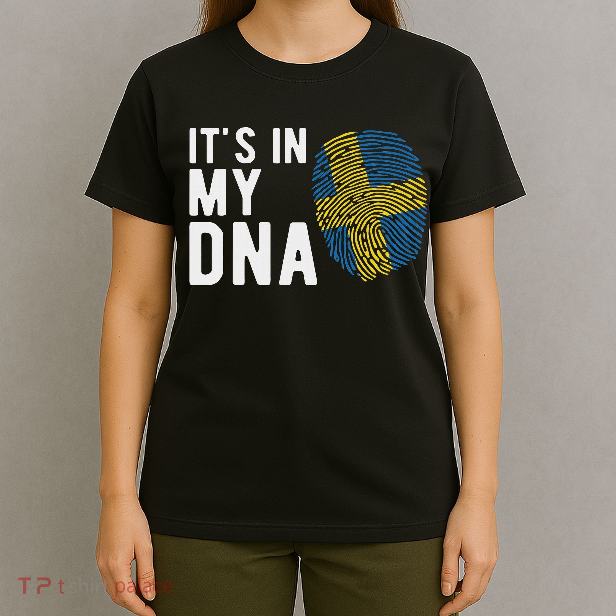 It's In My Dna Sweden Flag Swedish Gift T-Shirt