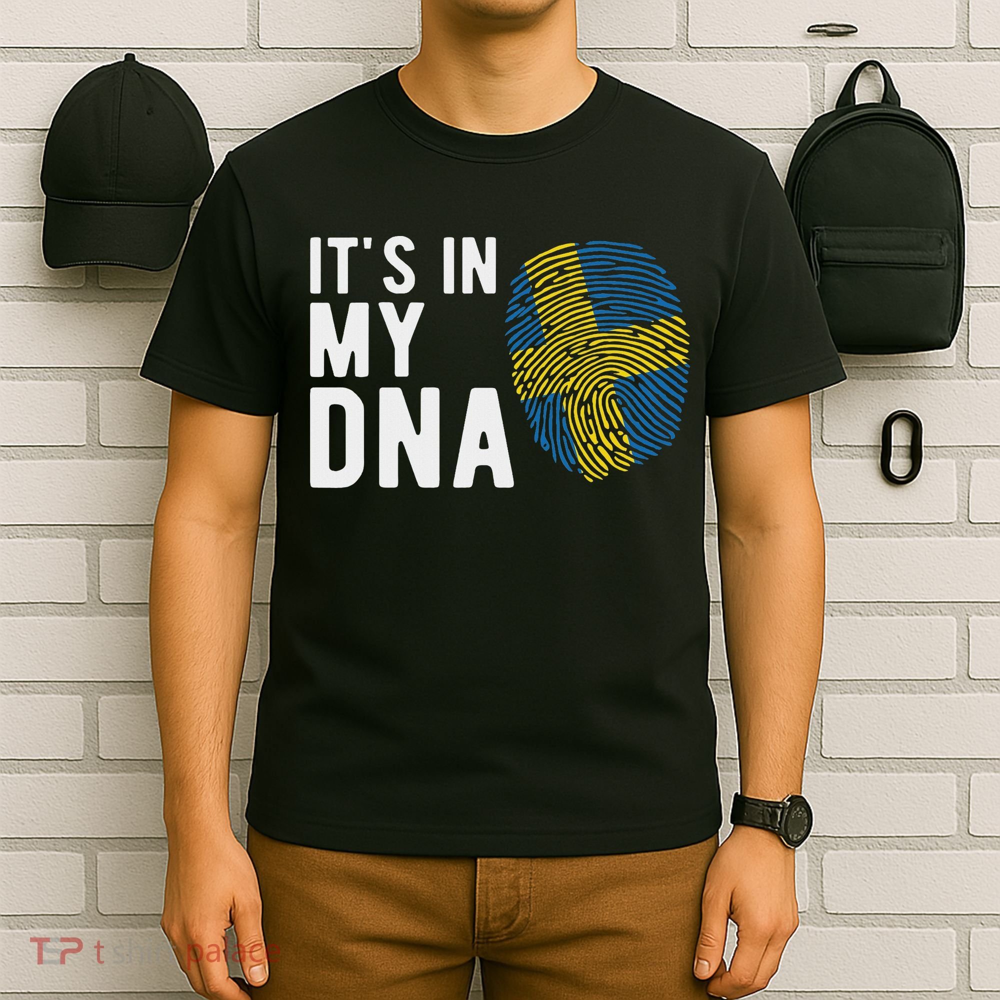 It's In My Dna Sweden Flag Swedish Gift T-Shirt