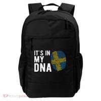It's In My Dna Sweden Flag Swedish Gift Backpack thumb 0