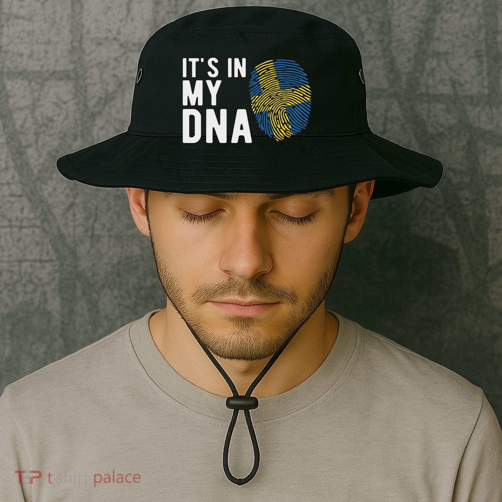 It's In My Dna Sweden Flag Swedish Gift Bucket Hat