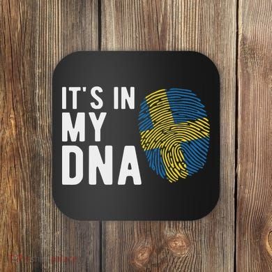 It's In My Dna Sweden Flag Swedish Gift Coaster