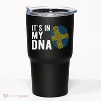 It's In My Dna Sweden Flag Swedish Gift Tumbler thumb 0