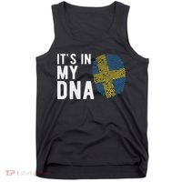 It's In My Dna Sweden Flag Swedish Gift Tank Top thumb 0