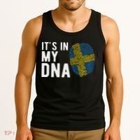 It's In My Dna Sweden Flag Swedish Gift Tank Top thumb 3