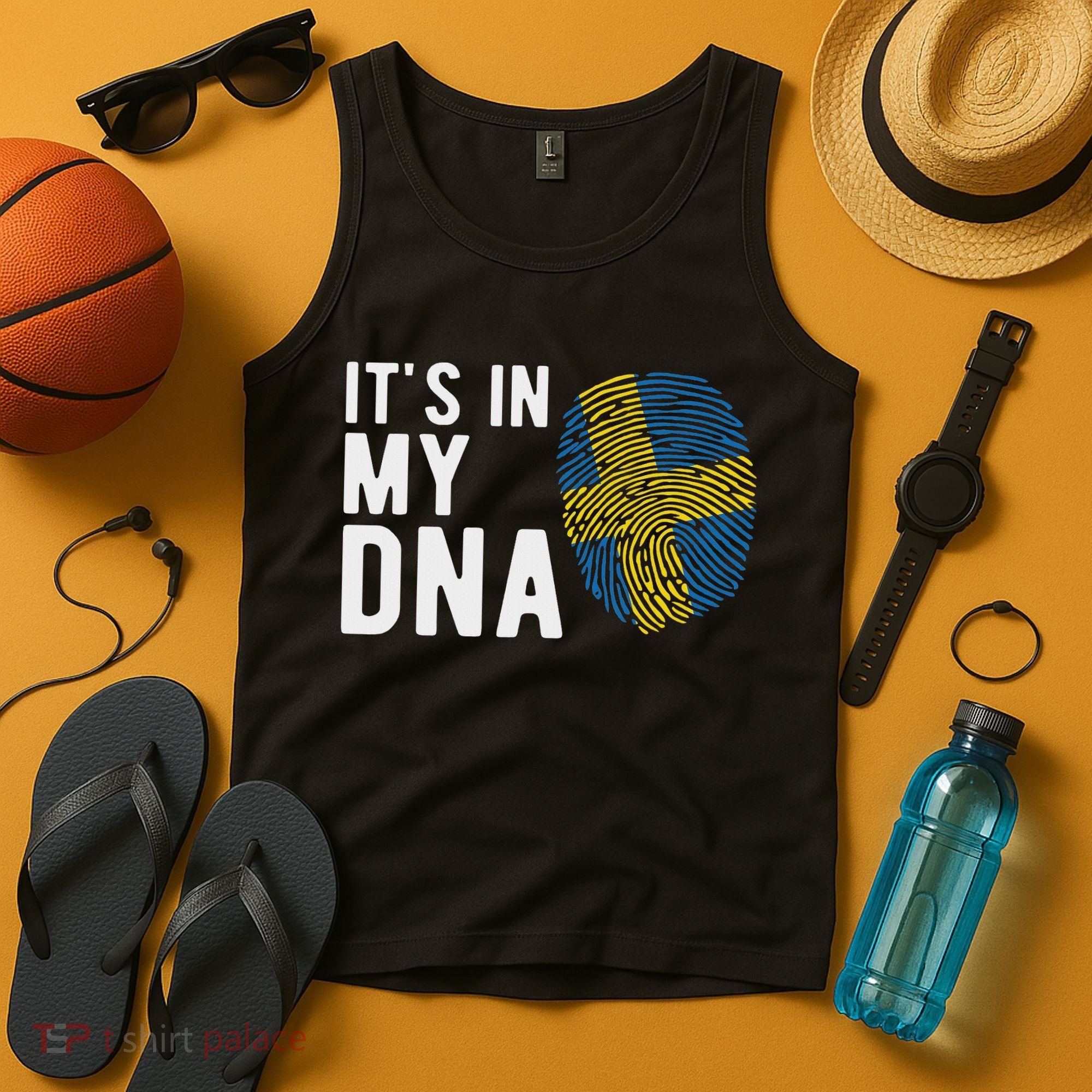 It's In My Dna Sweden Flag Swedish Gift Tank Top