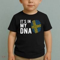 It's In My Dna Sweden Flag Swedish Gift Toddler T-Shirt thumb 2