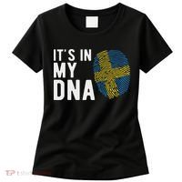 It's In My Dna Sweden Flag Swedish Gift Women's T-Shirt thumb 0