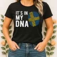 It's In My Dna Sweden Flag Swedish Gift Women's T-Shirt thumb 2