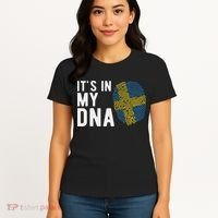 It's In My Dna Sweden Flag Swedish Gift Women's T-Shirt thumb 4