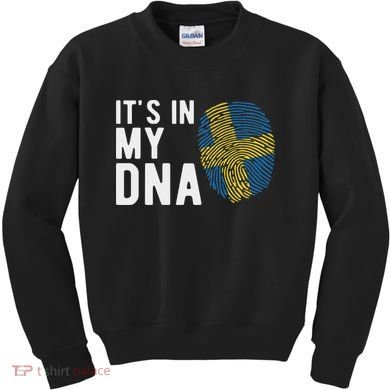It's In My Dna Sweden Flag Swedish Gift Kids Sweatshirt