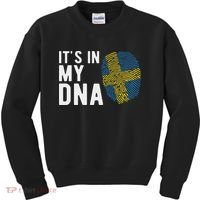 It's In My Dna Sweden Flag Swedish Gift Kids Sweatshirt thumb 0