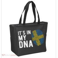 It's In My Dna Sweden Flag Swedish Gift Tote Bag thumb 2