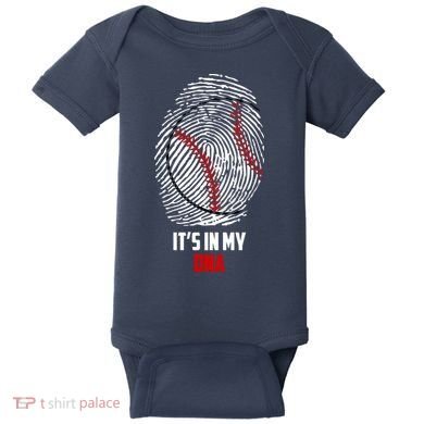 It's In My DNA Baseball Baby Bodysuit