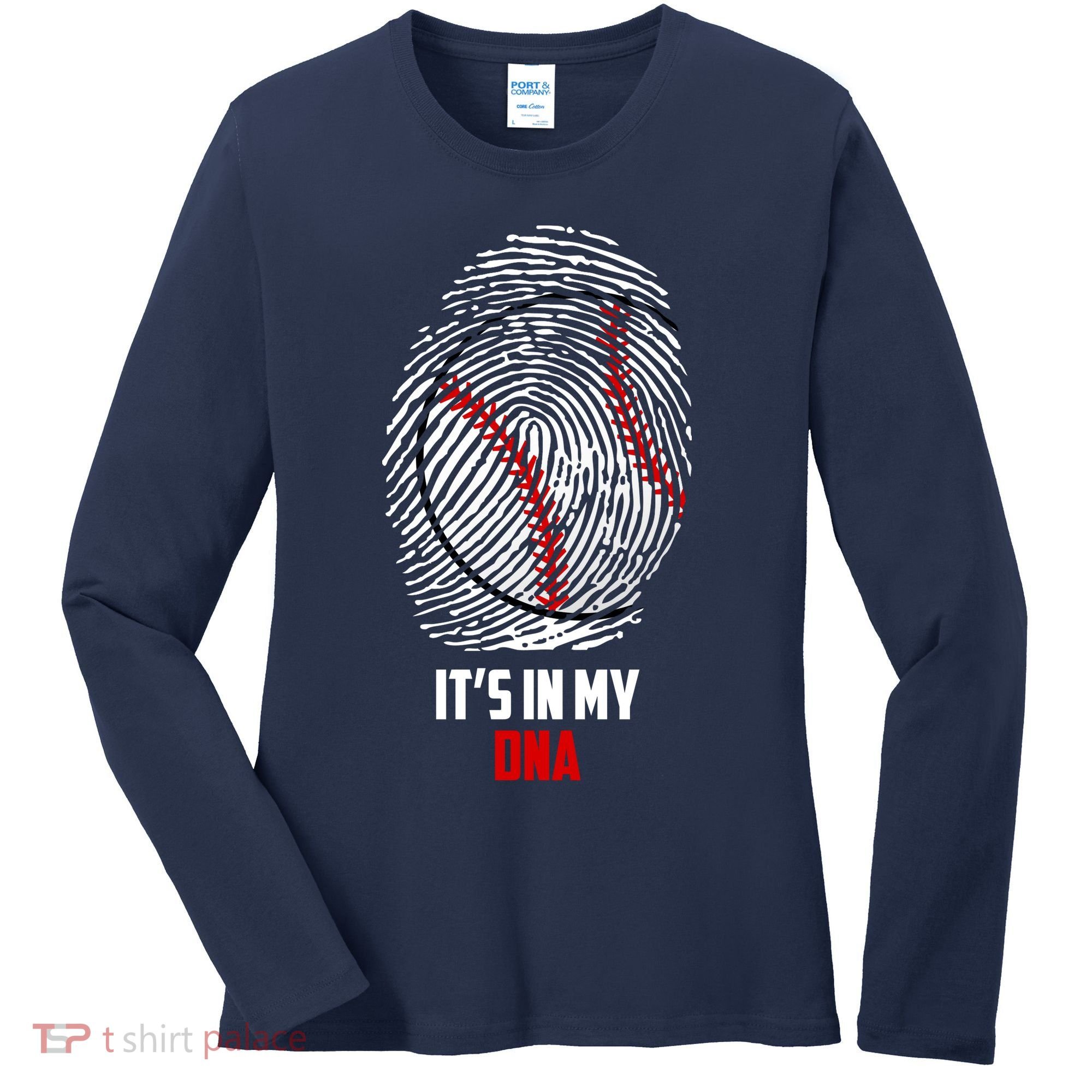 It's In My DNA Baseball Women's Long Sleeve Shirt