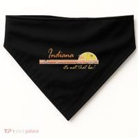 Indiana Its Not That Bad Awesome Retro State USA-Made Doggie Bandana thumb 0