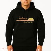 Indiana Its Not That Bad Awesome Retro State Hoodie thumb 2