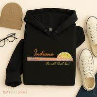 Indiana Its Not That Bad Awesome Retro State Hoodie thumb 4