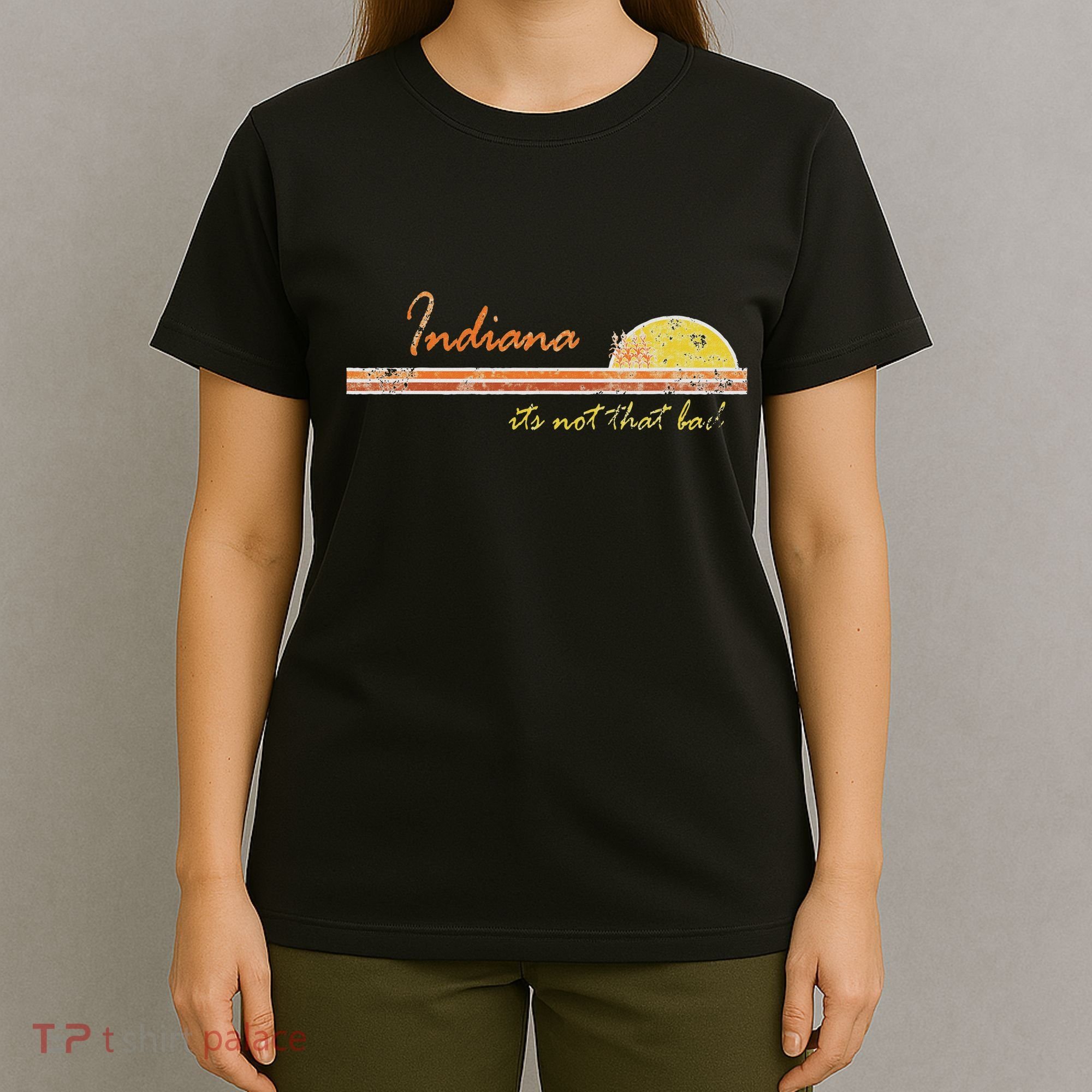 Indiana Its Not That Bad Awesome Retro State T-Shirt