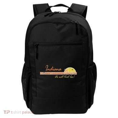 Indiana Its Not That Bad Awesome Retro State Backpack