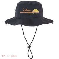 Indiana Its Not That Bad Awesome Retro State Bucket Hat thumb 0