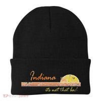 Indiana Its Not That Bad Awesome Retro State Beanie thumb 0