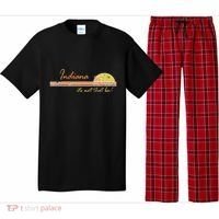 Indiana Its Not That Bad Awesome Retro State Pajama Set thumb 0