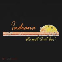 Indiana Its Not That Bad Awesome Retro State Mousepad thumb 1