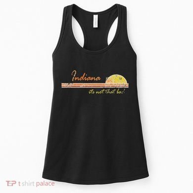 Indiana Its Not That Bad Awesome Retro State Women's Tank Top