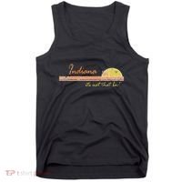 Indiana Its Not That Bad Awesome Retro State Tank Top thumb 0