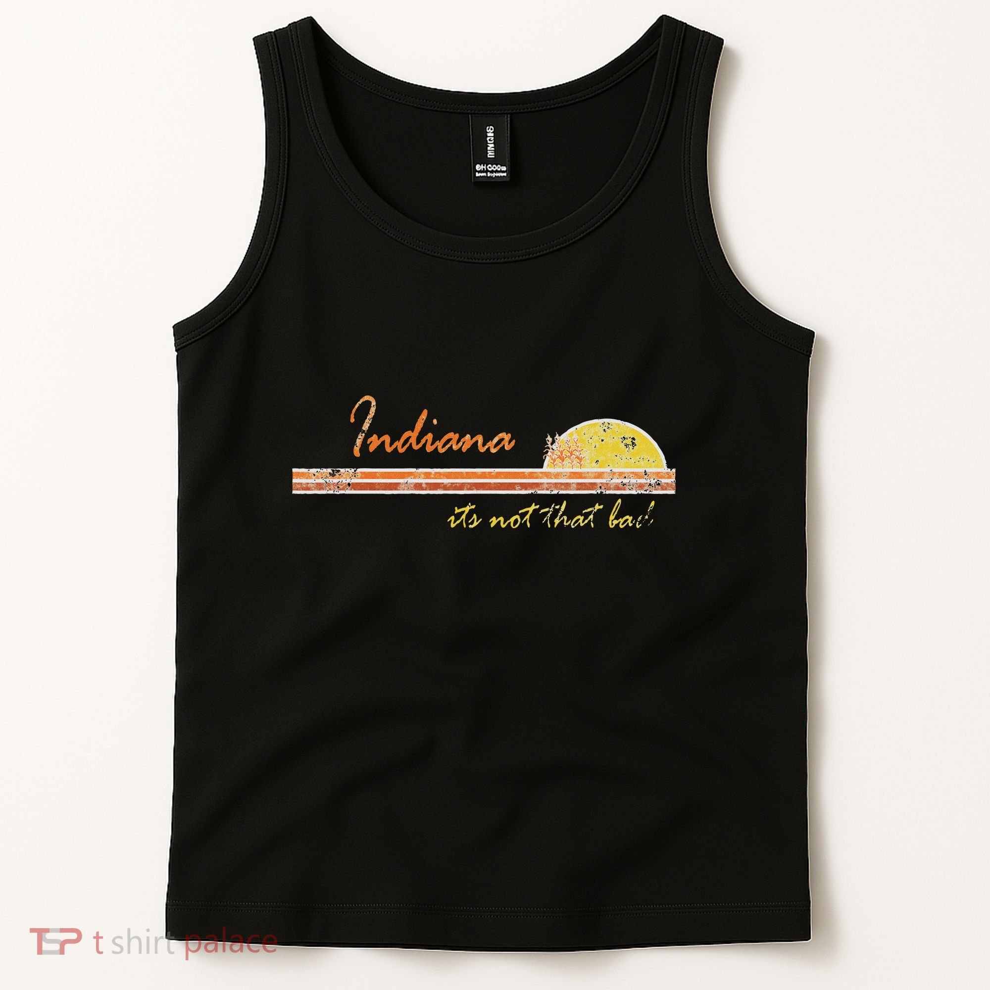 Indiana Its Not That Bad Awesome Retro State Tank Top