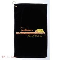 Indiana Its Not That Bad Awesome Retro State Golf Towel thumb 0