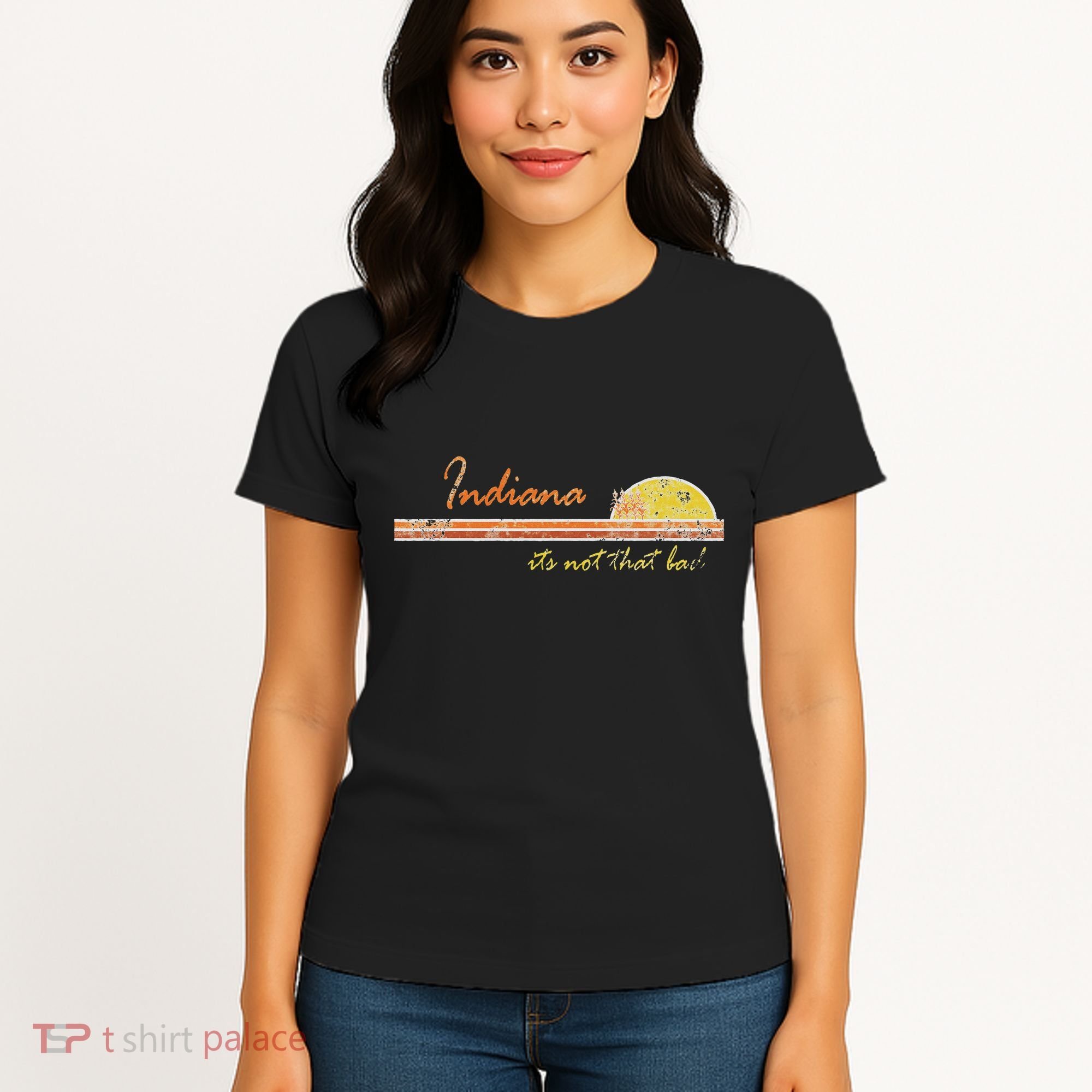 Indiana Its Not That Bad Awesome Retro State Women's T-Shirt