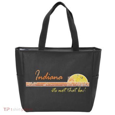 Indiana Its Not That Bad Awesome Retro State Tote Bag