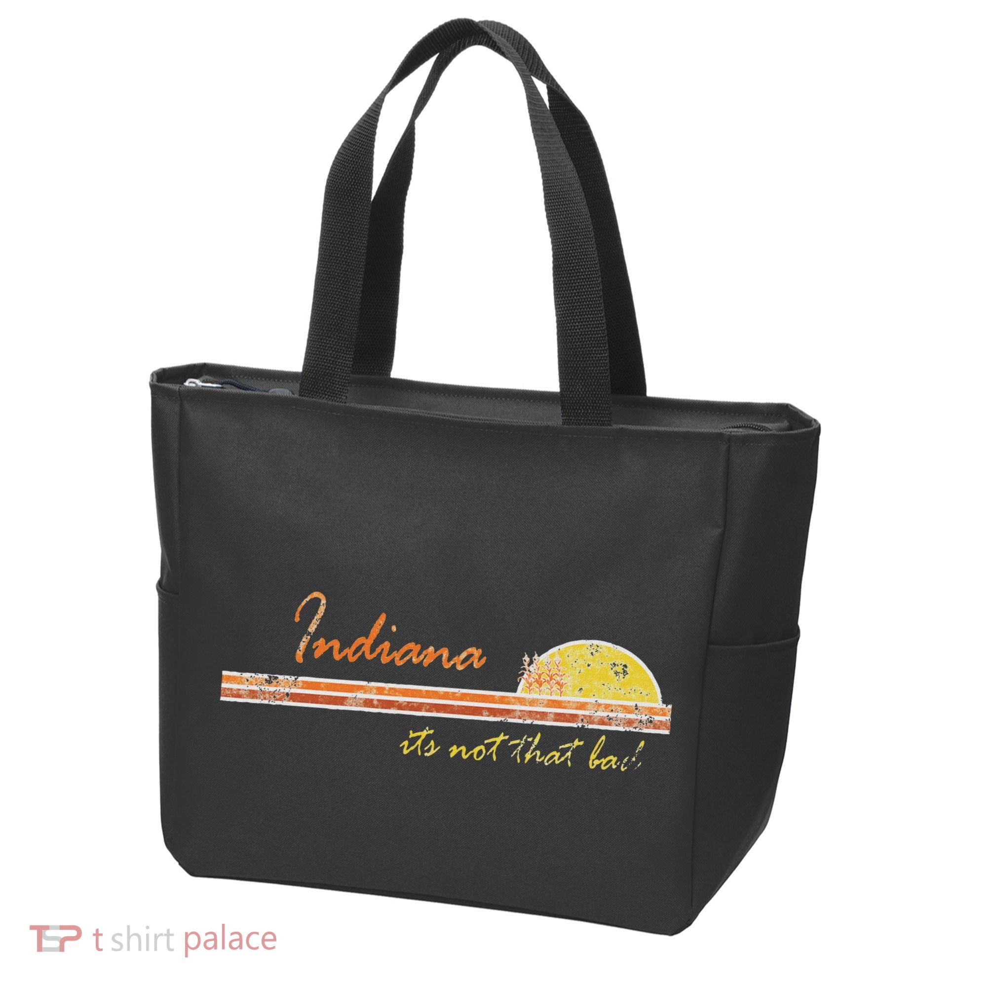 Indiana Its Not That Bad Awesome Retro State Tote Bag
