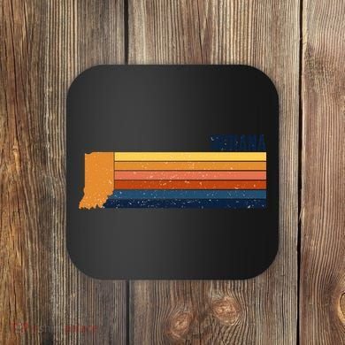 Retro Vintage Indiana Coaster