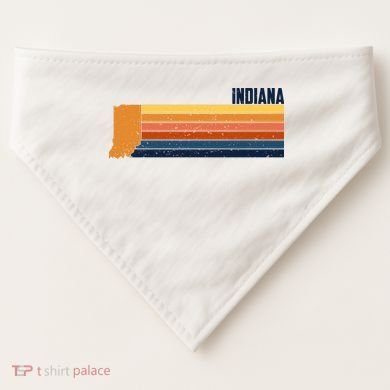 Retro Vintage Indiana USA-Made Doggie Bandana