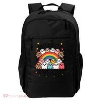 Inclusivity Is Not Scary  Cute Ghost Welcome Here Funny Backpack thumb 0