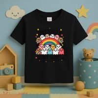 Inclusivity Is Not Scary  Cute Ghost Welcome Here Funny Toddler T-Shirt thumb 3
