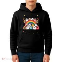 Inclusivity Is Not Scary  Cute Ghost Welcome Here Funny Kids Hoodie thumb 4