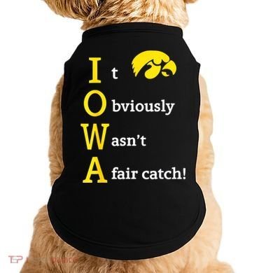 Iowa It Obviously Wasn’T A Fair Catch Doggie Tank