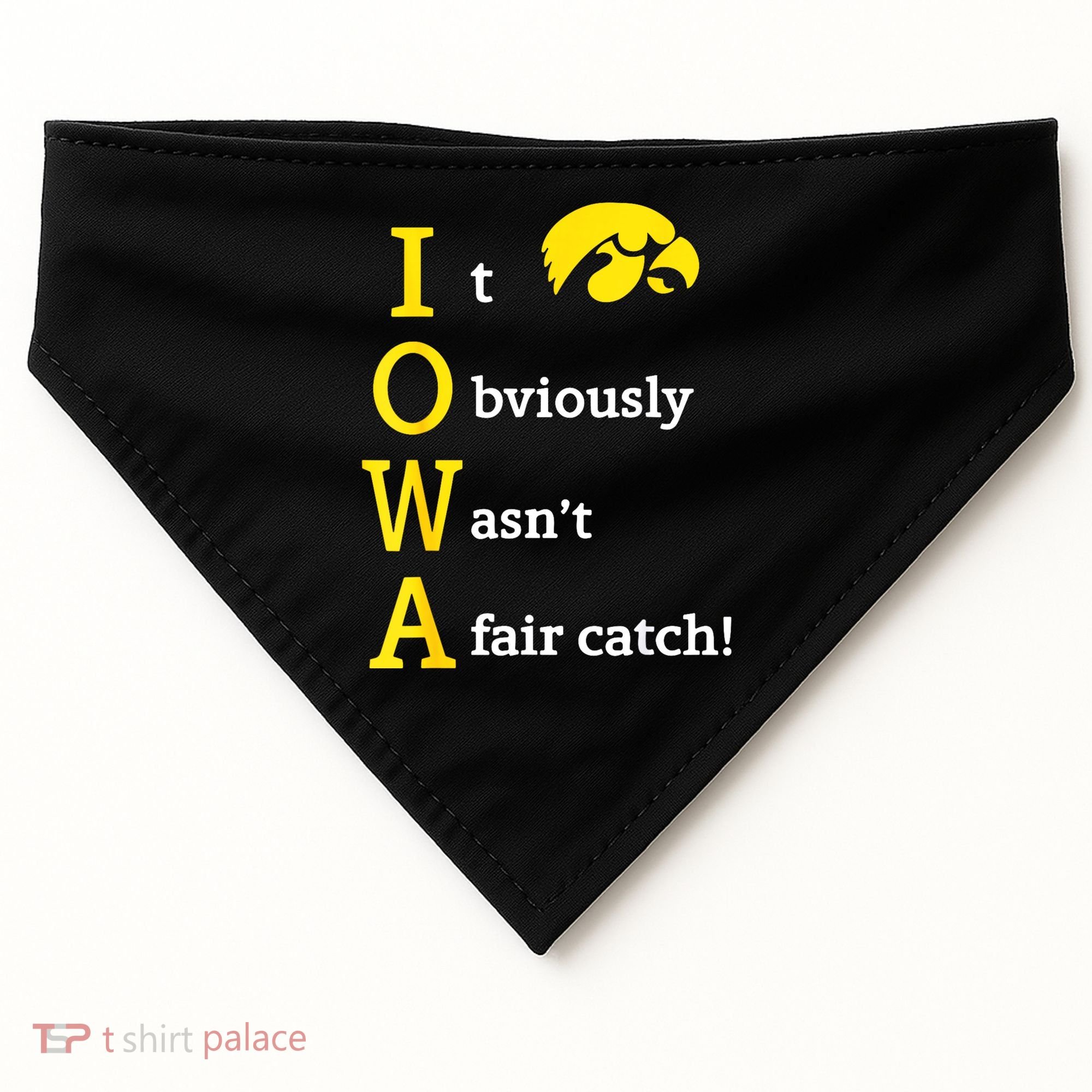 Iowa It Obviously Wasn’T A Fair Catch USA-Made Doggie Bandana